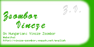 zsombor vincze business card
